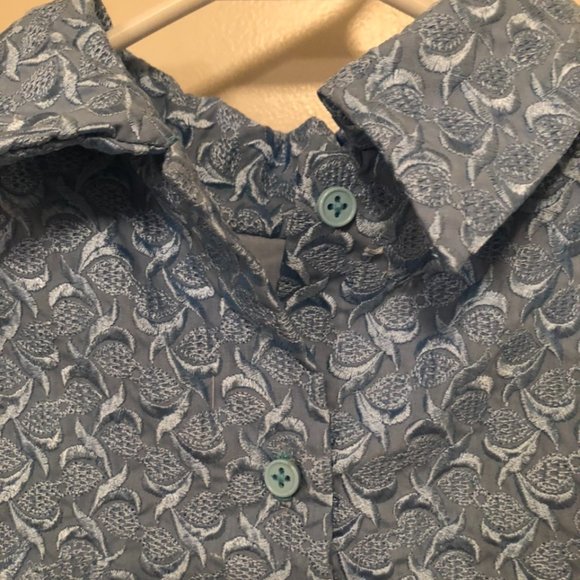 Vintage Homemade Blue Top and Pant Set - Picture 4 of 5